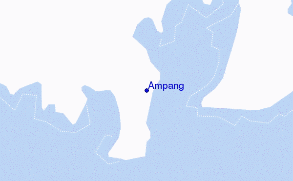 mapa de localização de Ampang