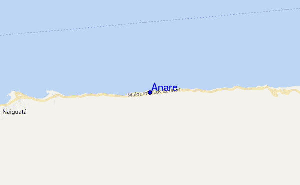 mapa de localização de Anare