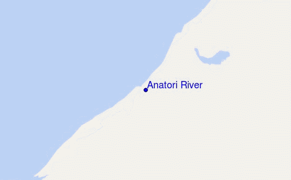 mapa de localização de Anatori River