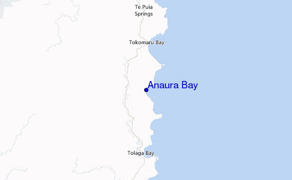 Anaura Bay Location Map