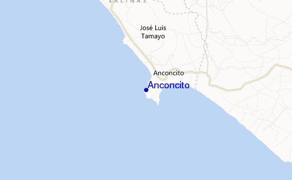 mapa de localização de Anconcito