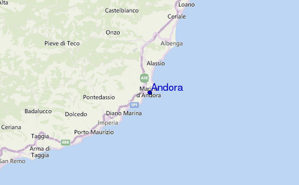 Andora Location Map