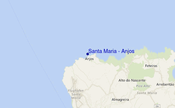 mapa de localização de Santa Maria - Anjos