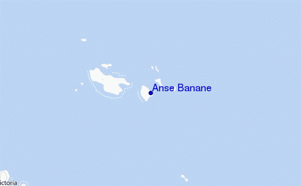 Anse Banane Location Map