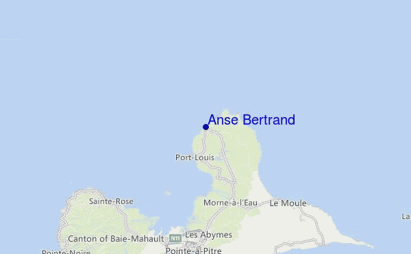 Anse Bertrand Location Map