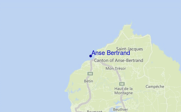 mapa de localização de Anse Bertrand