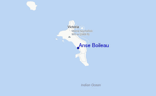 Anse Boileau Location Map