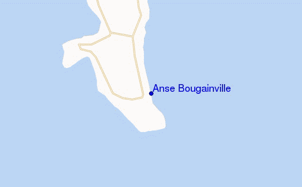 mapa de localização de Anse Bougainville