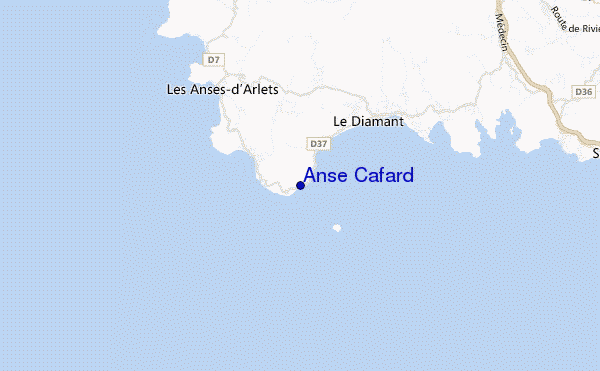mapa de localização de Anse Cafard