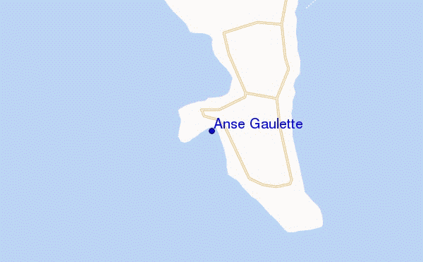 mapa de localização de Anse Gaulette