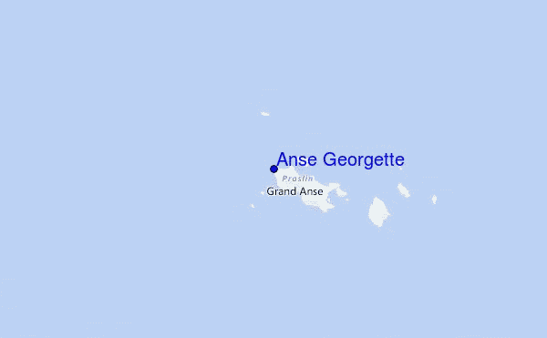 Anse Georgette Location Map