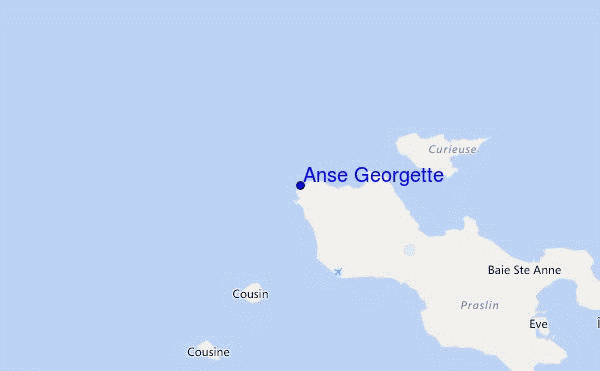 mapa de localização de Anse Georgette
