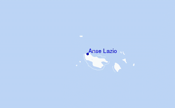 Anse Lazio Location Map