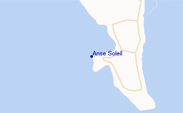 mapa de localização de Anse Soleil