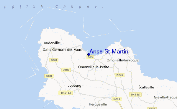 mapa de localização de Anse St Martin