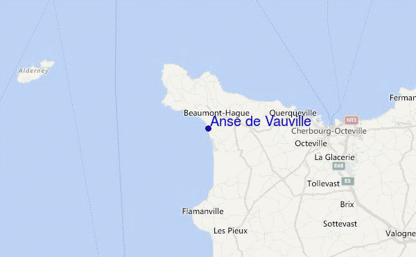 Anse de Vauville Location Map
