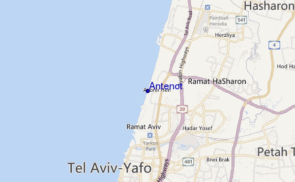 mapa de localização de Antenot