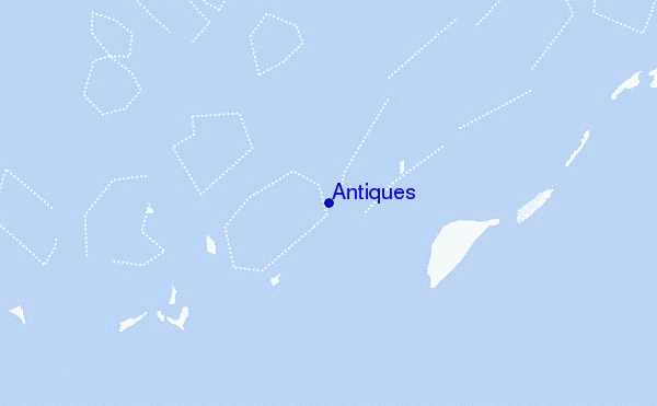 mapa de localização de Antiques
