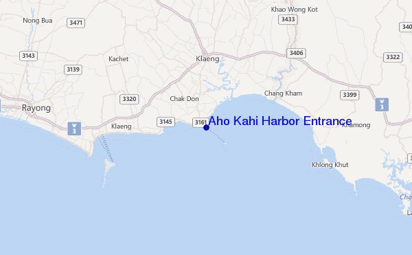 Aho Kahi Harbor Entrance Location Map