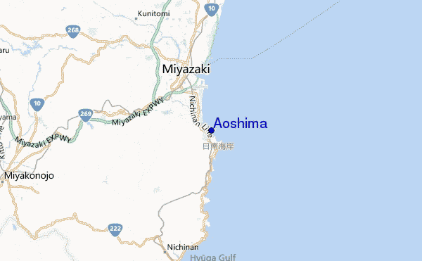 Aoshima Location Map