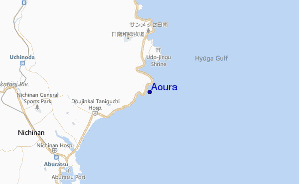 mapa de localização de Aoura