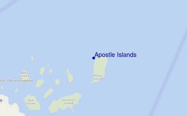 Apostle Islands Location Map