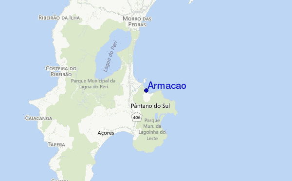 mapa de localização de Armacao