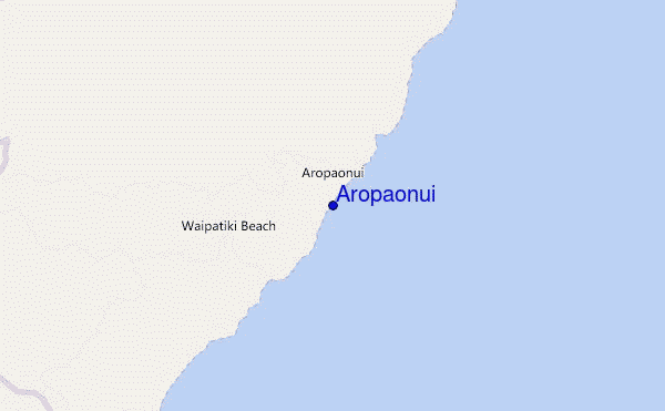 mapa de localização de Aropaonui