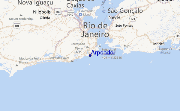 Arpoador Location Map