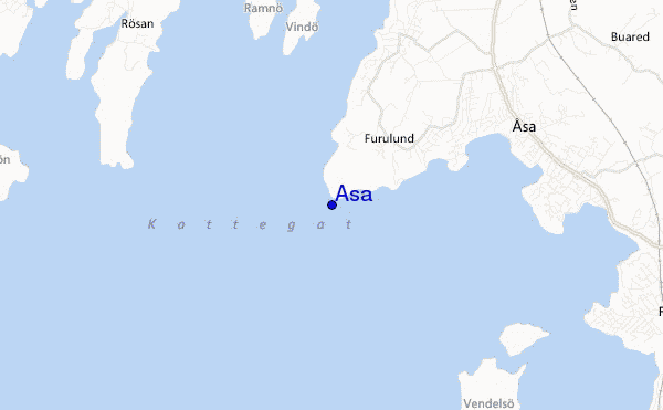 mapa de localização de Asa