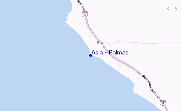 mapa de localização de Asia - Palmas