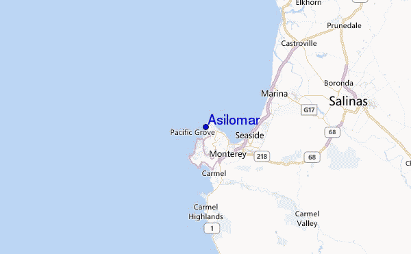 Asilomar Location Map