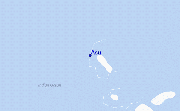 mapa de localização de Asu