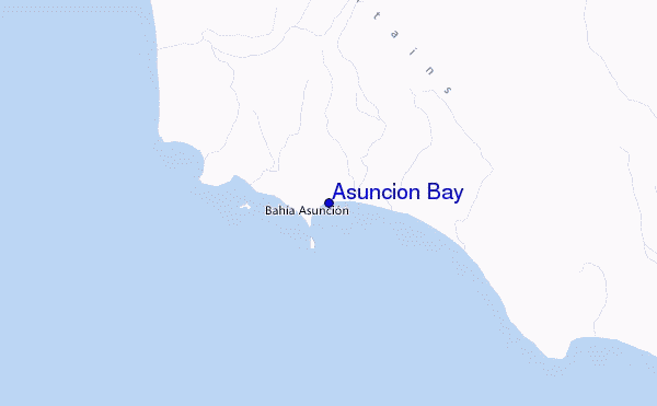 Asuncion Bay Location Map