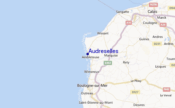 Audreselles Location Map