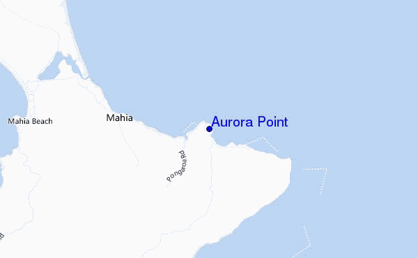 mapa de localização de Aurora Point