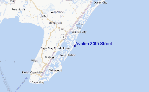 Avalon 30th Street Location Map