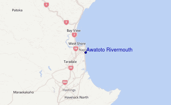 Awatoto Rivermouth Location Map