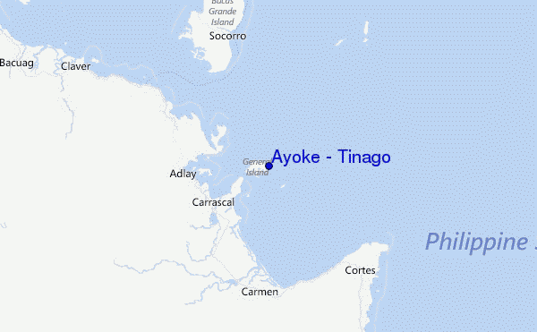 Ayoke - Tinago Location Map