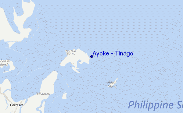 mapa de localização de Ayoke - Tinago