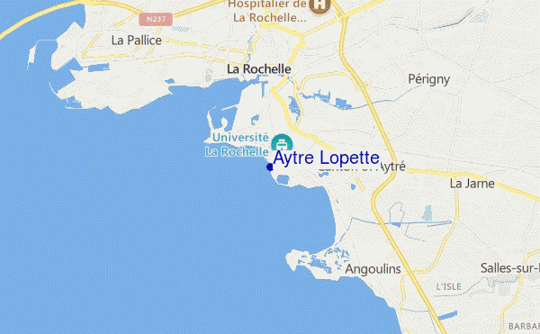 mapa de localização de Aytre Lopette