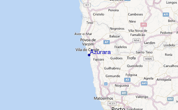 Azurara Location Map
