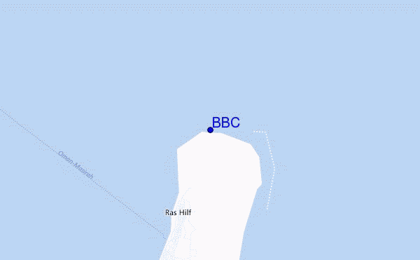 mapa de localização de BBC