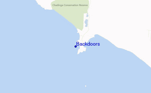 mapa de localização de Backdoors