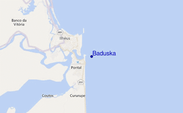 mapa de localização de Baduska