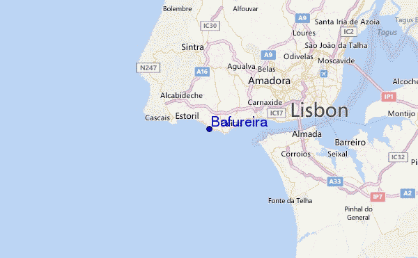 Bafureira Location Map