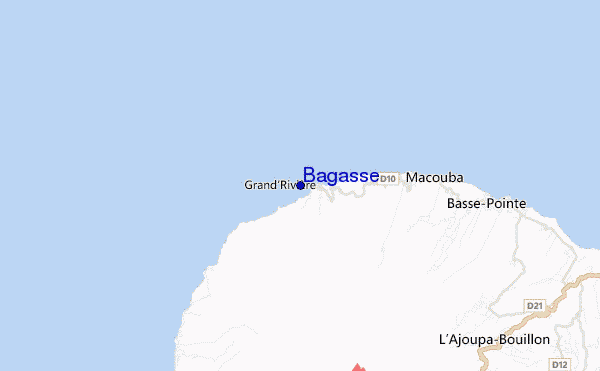 mapa de localização de Bagasse