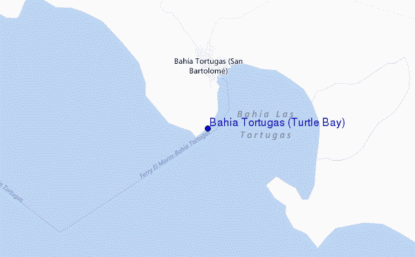 mapa de localização de Bahia Tortugas (Turtle Bay)