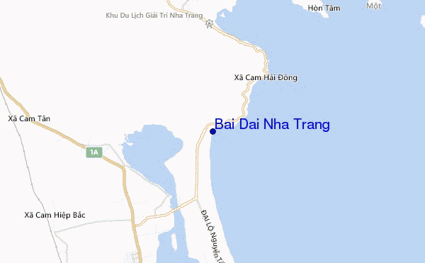 mapa de localização de Bai Dai Nha Trang