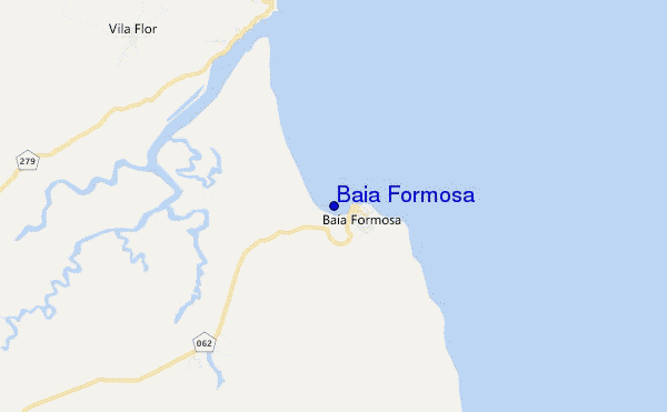 mapa de localização de Baia Formosa